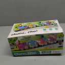 Funwee Steam Track Train Set for Toddlers, Magnetic Connection Train Toys w/Lights & Sounds, Electric Cartoon Choo Choo Train, Toy Train Christmas Birthday Gift for Toddlers 2 3 4 5+ Boy Girl (Blue)