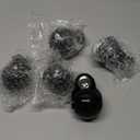 RidRed Office Chair Wheels Replacement Heavy Duty 2 Inch Roller Blade Wheels for Carpet Hardwood Floors,Support 2000 LB, Rubber Rollerblade Desk Chair Casters, Standard Stem Universal Fit, Set of 5 (Transparent Black)