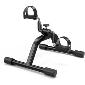 RYGEO Pedal Exerciser Mini Exercise Bike for Leg and Arm Recovery Exercise Lightweight and Portable Floor Bike