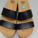 REEF Cushion Vista Higher Women's Platform Fashion Sandal, Arch Support, Ultra Soft Cushion Footbed (Black, 8)