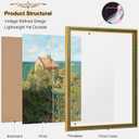 Vintage 18x24 Frame, Antique Gold Photo Frames with Plexiglass Front,Ornate 18 x 24 Poster Frame Display for Wall Dcor,1 Pack,Green