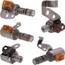 5pcs U140E/F U240E/F U241E Transmission Shift Solenoid Compatible With Toyota RAV4 Replaces 35210-21010 35220-21010 35230-21010 35240-21010 35290-21010