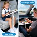 Car Desk for Laptop Passenger Seat- Adjustable Car Seat Tray Table for Work & Eating Universal Lap Desk for Front or Rear Seat