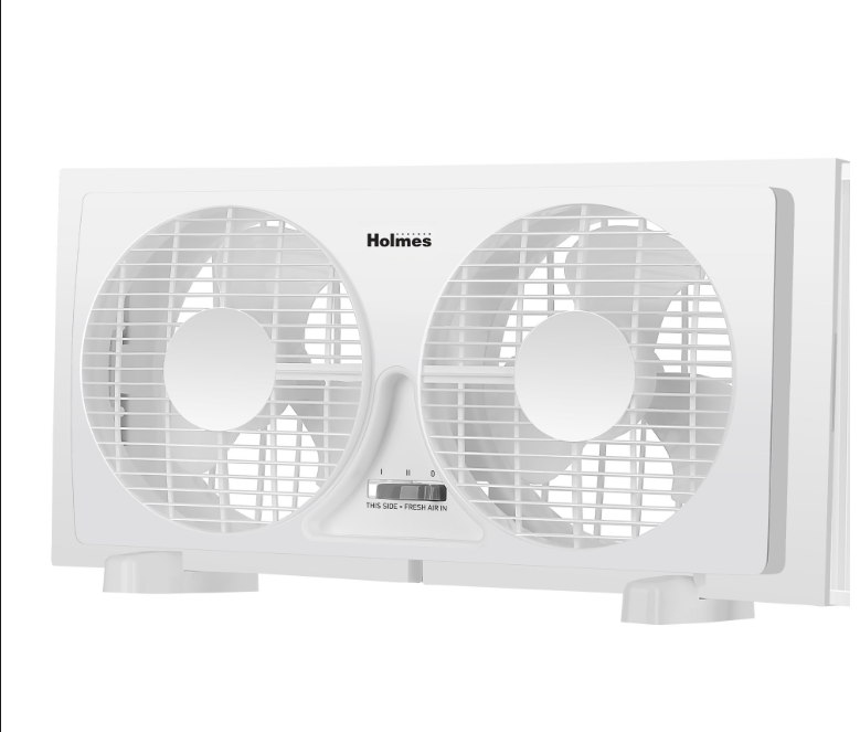 Holmes 9" Twin Blade Manual Window Fan