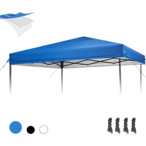 1010 Canopy Replacement Top, Pop Up Canopy Replacement Tent Cover for Straight Leg Frame, Waterproof Canopy Top Cover for Garden Patio Camping (Top Only)(Blue) (118"x118" Top)