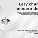 Smart Ring for Women Men, Health Fitness Tracker Ring, IP68 Waterproof Rings, Sleep Ring with Charging Case and Ring Protector, Remote Photography, Family Care, No App Fees(Silver), Size 9