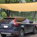 Sun Shade Sail Canopy, 1820 Large Rectangle Shade Cloth Outdoor Cover Sand Color - Sunshade Fabric UV Block Awning Shelter for Patio Backyard Garden Carport