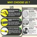 3 Pack Safety Reflective Vests 7 Pockets, 2 Shoulder Lanyards4 Colors (Yellow)