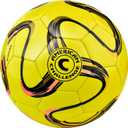 American Challenge Brasilia Soccer Ball Sizes 3 Youth & Adult Training Soccer Ball for Practice, Games & Grass Fields (Lemon)