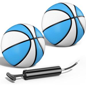 Uladis 2 Pack Pool Basketball - Choose Between Size 3 and Size 6, Waterproof Ball with Anti-Slip Grip, Sturdy for Swimming Pool Basketball Hoops & Games