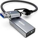 BENFEI Tarjeta de captura de video/audio compatible con Full HD 1080P 60FPS para transmisin, grabacin, juegos, compatible con Switch, PS4, PS5, Xbox, funciona con PC/Windows/Mac OS