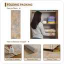 Beige Gold Rug Runners for Hallways Kitchen Non Slip Washable 2x6 Entryway Runner Rugs with Rubber Backing 6ft Long Carpet Runner for Laundry Room Bedroom, Low Pile Stain & Fade Resistant