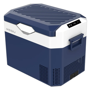 Car Refrigerator Portable 12V Fridge 32 Quart 12 Volt Freezer Compressor Cooler 12V/24V DC 110～240 V AC for Truck Van RV Camper SUV and Home Use