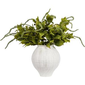 Melorca&Guilla Artificial Plants,6Pcs 33inch Faux Greenery Stems,Faux Branches for Vase, Artificial Plants Branches Vase Filler for Kitchen Office Shop Home Dcor