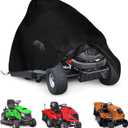 SIRUITON Riding Lawn Mower Cover, Zero Turn Mower Cover for 600D Oxford UV Dust Waterproof Protection, Outdoor Garden Riding Lawn Tractor Cover Fits Up to 54" With Storage Bag
