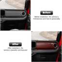 RT-TCZ Center Console Trim Cover Dashboard Control Panel Cover Decorative Interior Accessories Compatible with Jeep Wrangler JL JLU & Gladiator JT 2024+,Red Carbon Fiber