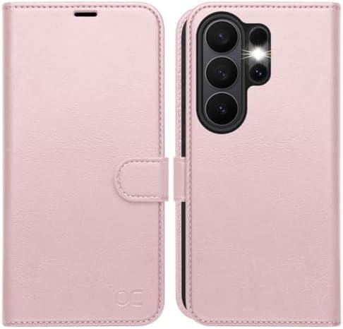 OCASE Compatible with Samsung Galaxy S26 Ultra Wallet Case, PU Leather Flip Folio Case with Card Holders RFID Blocking Kickstand [Shockproof TPU Inner Shell] Protective Phone Cover 2026, Pink