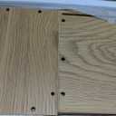 Bathroom Storage Cabinet, Small Corner Floor Hutch with Door and Shelves, Narrow Toilet Paper Cabinet, Bathroom Organizer with Adjustable Shelf, for ToileSmall Spaces (Oak-33.2"h)