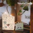 Sympathy Memorial Condolence Gifts for Loss of Loved One, Candle Holder - Bereavement Grief Gifts for Women in Memory of Loved One for Mother Father Grandma