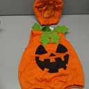 Spooktacular Creations Halloween Baby Pumpkin Costume, Pumpkin Costume Toddler Outfit with Hood for Halloween Dress up party Size 06-12