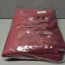 BGment Burgundy Red Velvet Curtains 96 Inches, Christmas Curtains Super Soft Thermal Insulated Blackout Back Tab and Rod Pocket Snow Silver Printed Drapes for Living Room, 2 Panels, Each 52 x 96 Inch