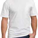 Dickies mens Short Sleeve Heavyweight Crew Neck Work Utility T Shirt, White, Large US