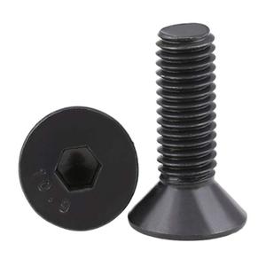 MewuDecor 5/16-18 x 1" Flat Head Socket Cap Screws Countersunk Bolts Countersunk Bolts, Alloy Steel Grade 10.9, Fully Threaded, Black Oxide, 15 PCS