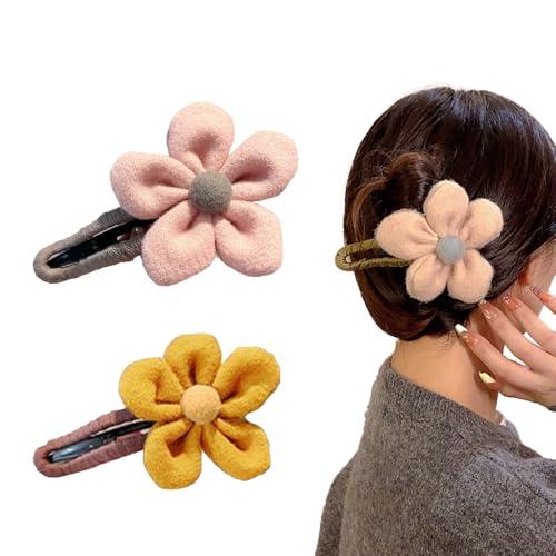 4 PCS Flower Hair Clips Flower Claw Clips Daisy Clips for Women, Large Hair Claw Clips for Thick and Thin Hair, Strong Hold Jaw Hair Clips Fashion Hair Accessories Gifts