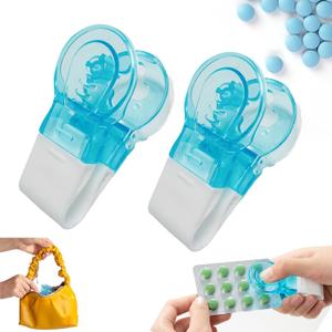 Portable Pill Taker, Pill Organizer Pill Boxes Assistance Tool (2 PCS)