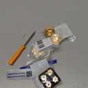 eXtremeRate Gold Metal Thumbsticks Dpad ABXY Buttons for PS5 Controller, Custom Replacement Aluminum Analog Thumb Sticks & Action Buttons & Direction Keys - NO Controller