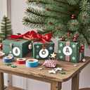 4 x Christmas Stickers for Cards Crafts Envelope Seals 2 Inch 12 Designs Round Elegant Merry Christmas Holiday Patterns Label Card Stickers for Envelopes Xmas Gifts Presents Bag Navidad (joy180)