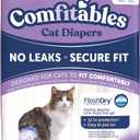Hartz Comfitables Cat Diapers,Medium, 16 Count, Comfortable & Secure Fit, Easy to Put On