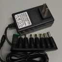 20V 2A AC DC Power Supply Adapter 20 Volts 2 Amps US Wall Charger, DC Plug 5.5x2.1mm & 2.5mm for 20volt 0.5A 0.8A 1A 2A, 500mA 800mA 1000mA 2000mA Equipment with 8 Tips ac dc adapter 100-240v, 50/60hz