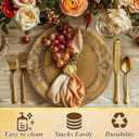 Mifoci Antique Gold Charger Plates Set of 6 Plastic Gold Chargers for Dinner Plates Decorative 13" Round Plate Bulk with Embossed Rim for Dinner, Party, Wedding(Classic)