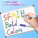 SFAIH Dry Erase Markers Fine Tip 12 Colors, 144 Pack (12 Dozen) - Pre-Sorted in 12-Compartment Tray | Bulk Classroom Organization | Low Odor Whiteboard Markers| 5 Sizes:12/24/48/72/144 Packs