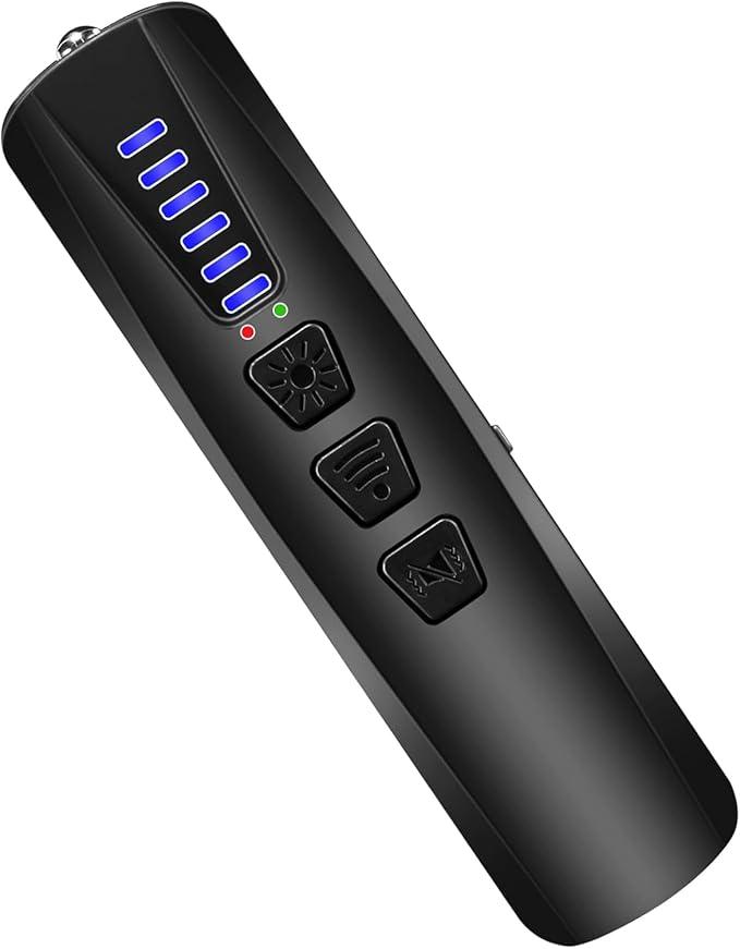 Dronewing AI Hidden Camera Detector, AntiSpy Camera Finder RF Signal & WiFi Scanner Hidden Devices Detector for GPS Trackers, 4 Modes for Hotel, Bathroom, Office, Car Travel Security (Black)