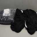 NORTHERN BROTHERS Dining Room Chair Covers Set of 6,Removable Washable Chair Covers for Dining Chairs,Stretch Parson Chair Slipcover(Black)