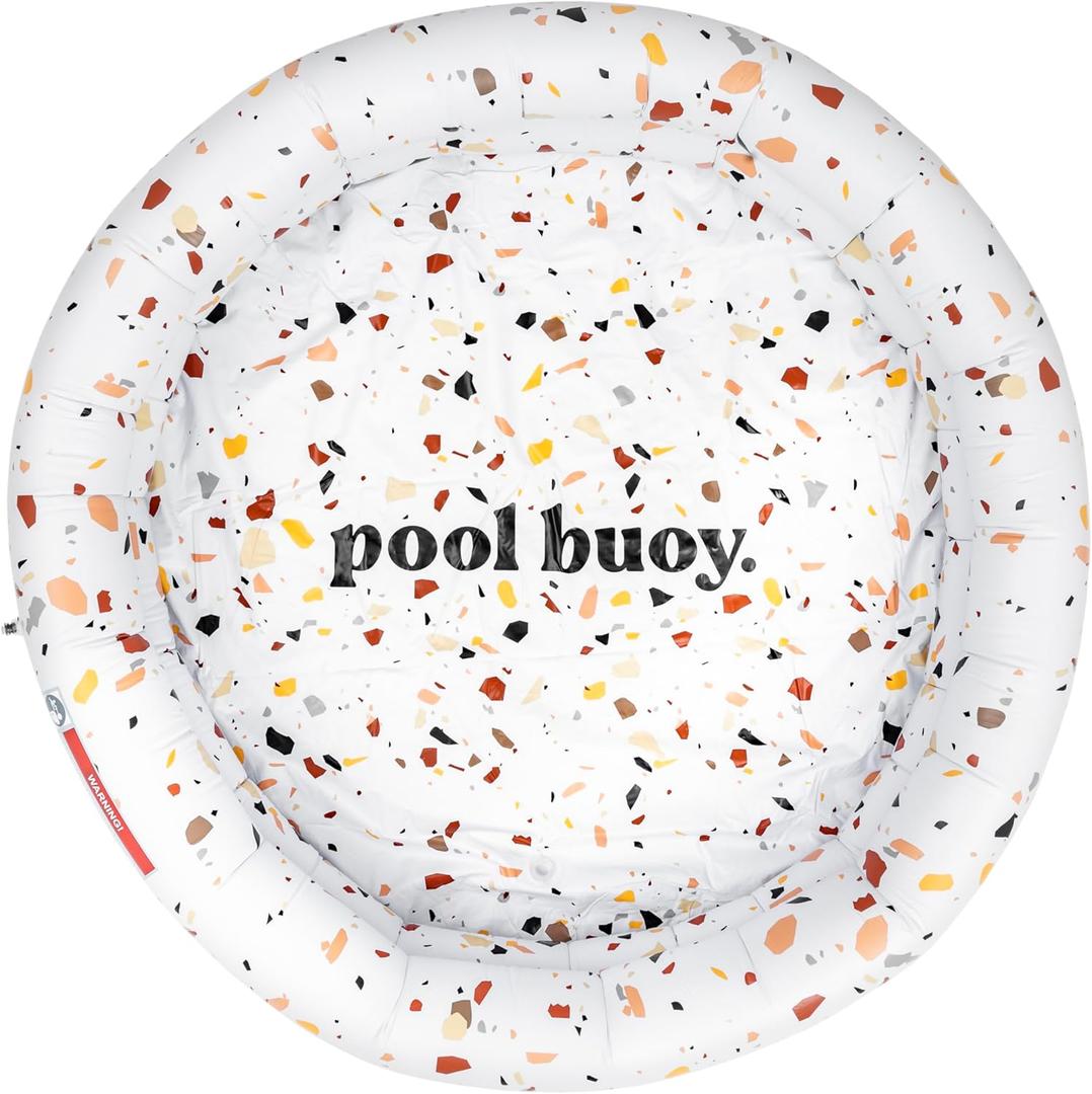 Pool Buoy Round Inflatable Pool with Storage Bag - Premium Outdoor Swimming Pool for Kids, Toddlers, Infants and Adults - Garden and Backyard Pools for Family Summer Pool Party (Luigi Lovegood)