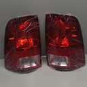 Muooam 2 Pcs LH+RH Tail Light Assembly Replacement for R-A-M 2009-2018 Red Tail Light