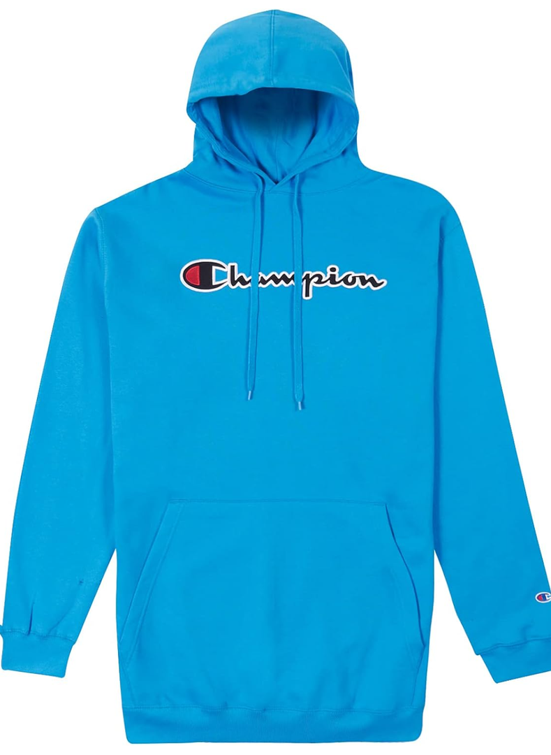 Champion Mens Hoodies Big and Tall - Embroidered Pullover Fleece Sweatshirt, 4XL
