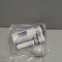 T Tulead Toilet Dual Flush Valve, Fill Valve, Push Button, Small Drain Outlet Dia 2.5", Fill Thread Dia 1/2", Push Button Thread Dia 2.24"(Fit One Piece Toilet Repair Kit)