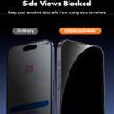 UNBREAKcable 2PCS Screen Protector for iPhone 15 Pro - 1 Privacy Tempered Glass+1 Clear Glass Double Shatterproof [Installation Frame] [9H Hardness] [Case Friendly] Anti-Scratch for iPhone 6.1 inch