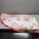 Bnejvif Pink Oval Tablecloth, Floral Oval Tablecloth, Pink Flowers Print Table Cloth, Spring Summer Waterproof Wrinkle Free Tablecloth for Oval Tables 54 X 72 Inch