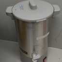 SYBO 45 Cup Coffee Urn, Commercial Grade Stainless Steel Percolate Coffee Maker, Removable Filter, Easy to Clean, Hot Water Urn for Catering, Hot Beverage Dispenser with Cool-Touch Handles, 6L, Grey