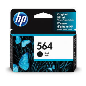 HP 564 Black Ink Cartridge | Works with DeskJet 3500; OfficeJet 4620; PhotoSmart B8550, C6300, D5400, D7560, 5510, 5520, 6510, 6520, 7510, 7520, Plus, Premium, eStation Series | CB316WN