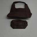 Amzufs Slouchy Hobo Tote Bags for Women - Retro PU Leather Shoulder Handbag Purse Large Capacity 2pcs