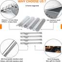 Hisencn 304 Stainless Steel Grill Replacement Parts for Nexgrill 720-0830H, 720-0888, 720-0888N, Grill Burner, Heat Plates, Grill Igniter Kit Replacement for Home Depot Nexgrill 4 Burner Parts