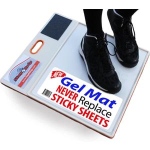 Courtside Shoe Grip Traction Mat - Sticky Mat for Basketball Shoes - No Replacement Sheets Required - Improves Traction and Cleans Dust, Dirt, and Oil - Portable for Indoor and Outdoor Use