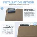 5PCS 3D Printer Accessories Replacement for Bambu Lab A1 Nozzle Brush,High-Quality Silicone Wiper Cleaning Tool for 3D Printer Nozzle Cleaner, Perfect Fit Easy Cleaning (Not Compatible with A1 Mini)