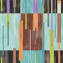 Abstract Grid Black & Blue Peel and Stick Wallpaper by RoomMates, RMWS1246